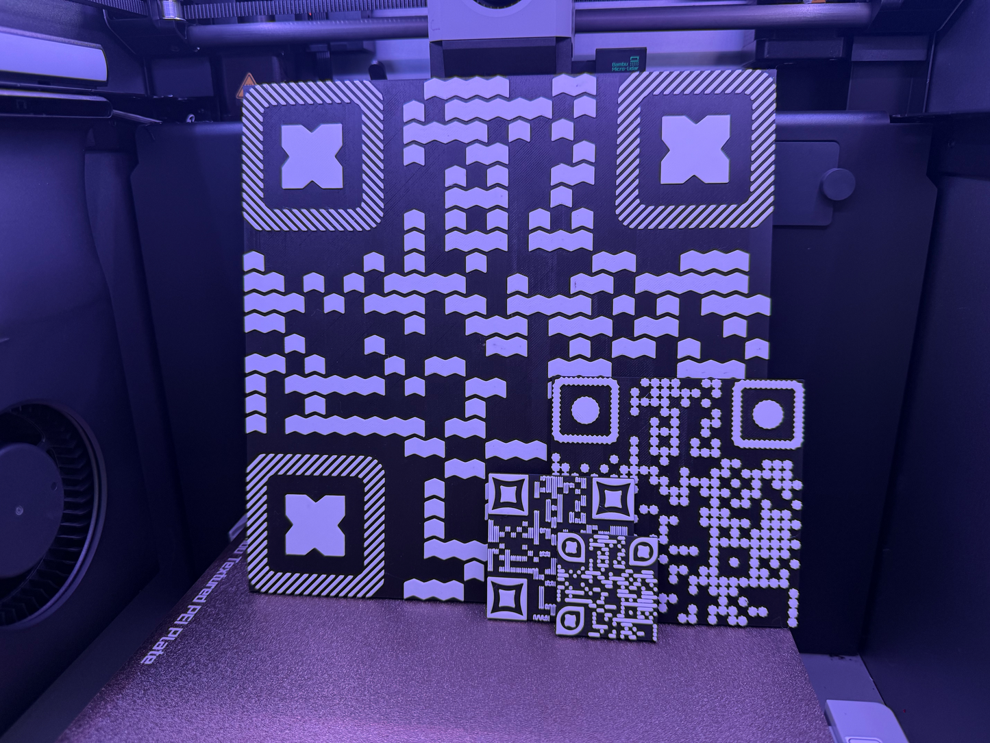 220mm Custom Waffle (3D Printed QR Code)