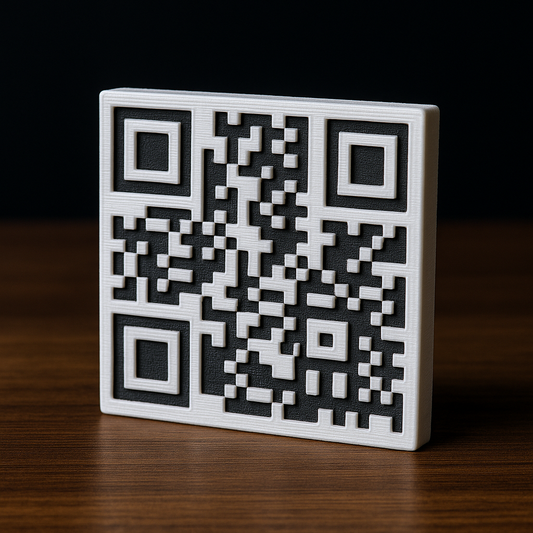 60mm Custom 3D Printed QR Code