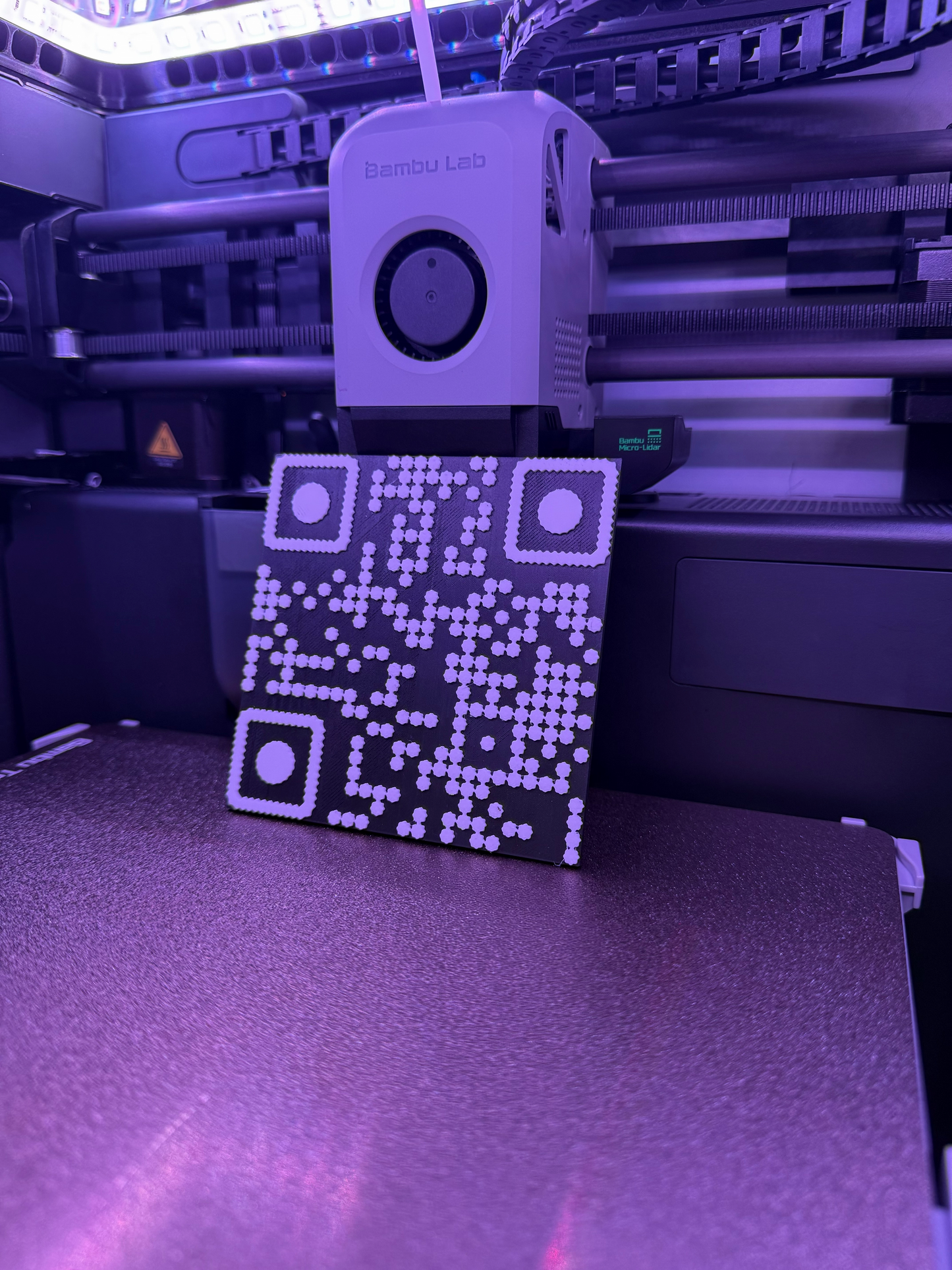 100mm Custom Waffle (3D Printed QR Code)