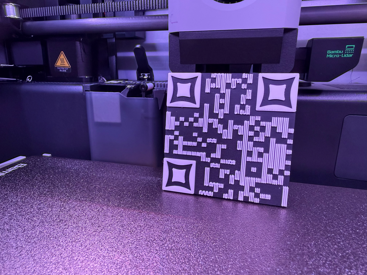 60mm Custom Waffle (3D Printed QR Code)