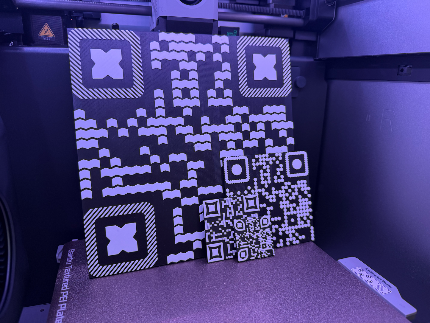 220mm Custom Waffle (3D Printed QR Code)